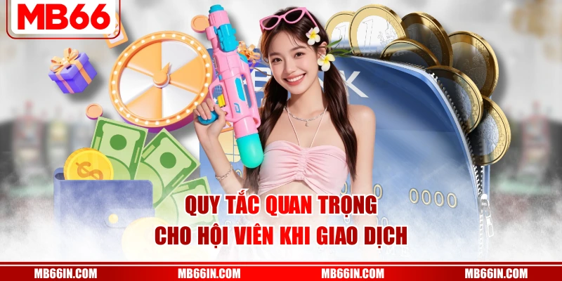 Quy tắc quan trọng cho hội viên khi giao dịch
